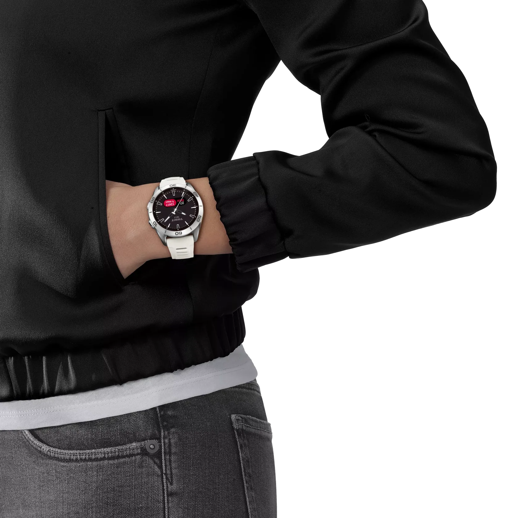 TISSOT T153.420.47.051.03 Swiss Automatic Movement Water Resistant 100m Elegant Stainless Steel Design - Image 4