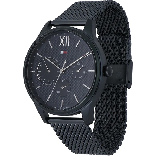 TOMMY HILFIGER 1791421 Stylish Mesh Belt with Black Dial, Durable Design, Imported Quality, 2 Year Warranty for Lasting Wear - Image 2