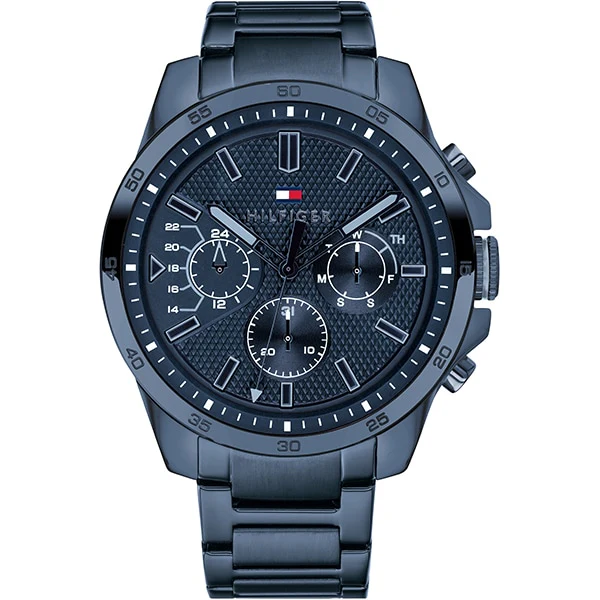 TOMMY HILFIGER 1791560 Stylish Navy Dial SS Belt Watch with 2 Year Warranty, Precision Quartz Movement and Water Resistance
