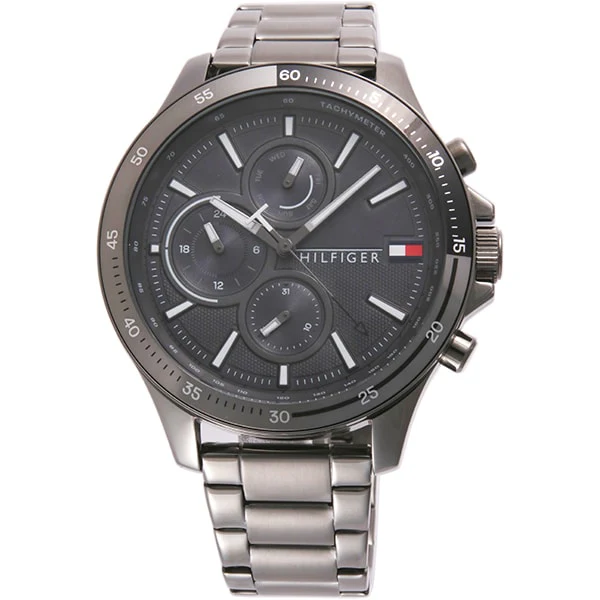 TOMMY HILFIGER 1791719 Stylish Gray Dial Watch with 2 Year Warranty, Water Resistant Design and Timeless Elegance