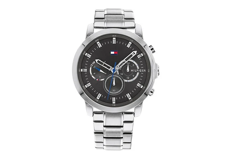 TOMMY HILFIGER 1791794 Men's JAMESON Watch with Classic Design, Water Resistant, Durable Stainless Steel, and Elegant Leather Strap