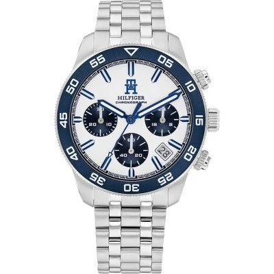 TOMMY HILFIGER 1792118 Stylish Lorenzo Navy Watch with Durable Stainless Steel, Water Resistant Design, and Elegant Chronograph Features