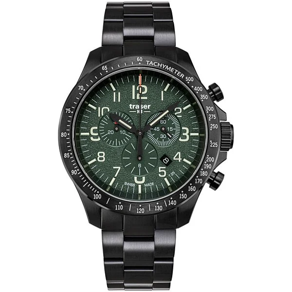 Tracer P67 Officer Pro Chrono Green Men's Authentic Timepiece 2-Year Warranty Water Resistant Stylish Design