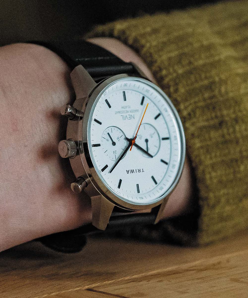 TRIWA Nevil NEST134-CL110112P Chronograph White Watch - Image 4