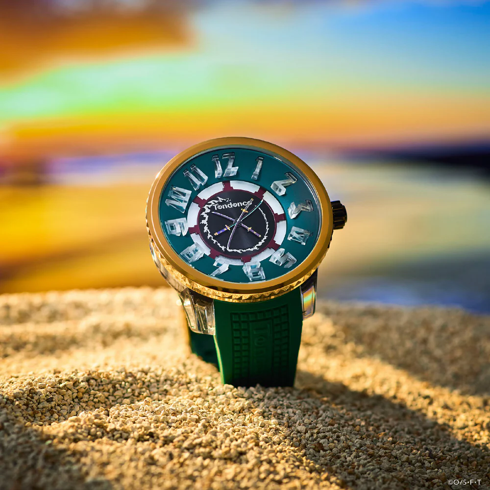 TY532022 ONE PIECE Collaboration Zoro Model 2-Year Warranty Green Stainless Steel Water Resistant Limited Edition - Image 3