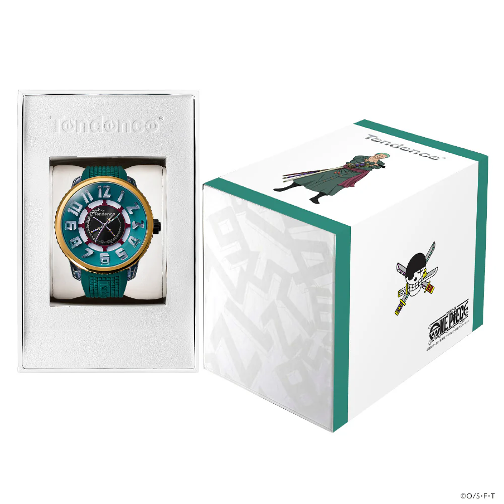 TY532022 ONE PIECE Collaboration Zoro Model 2-Year Warranty Green Stainless Steel Water Resistant Limited Edition - Image 7