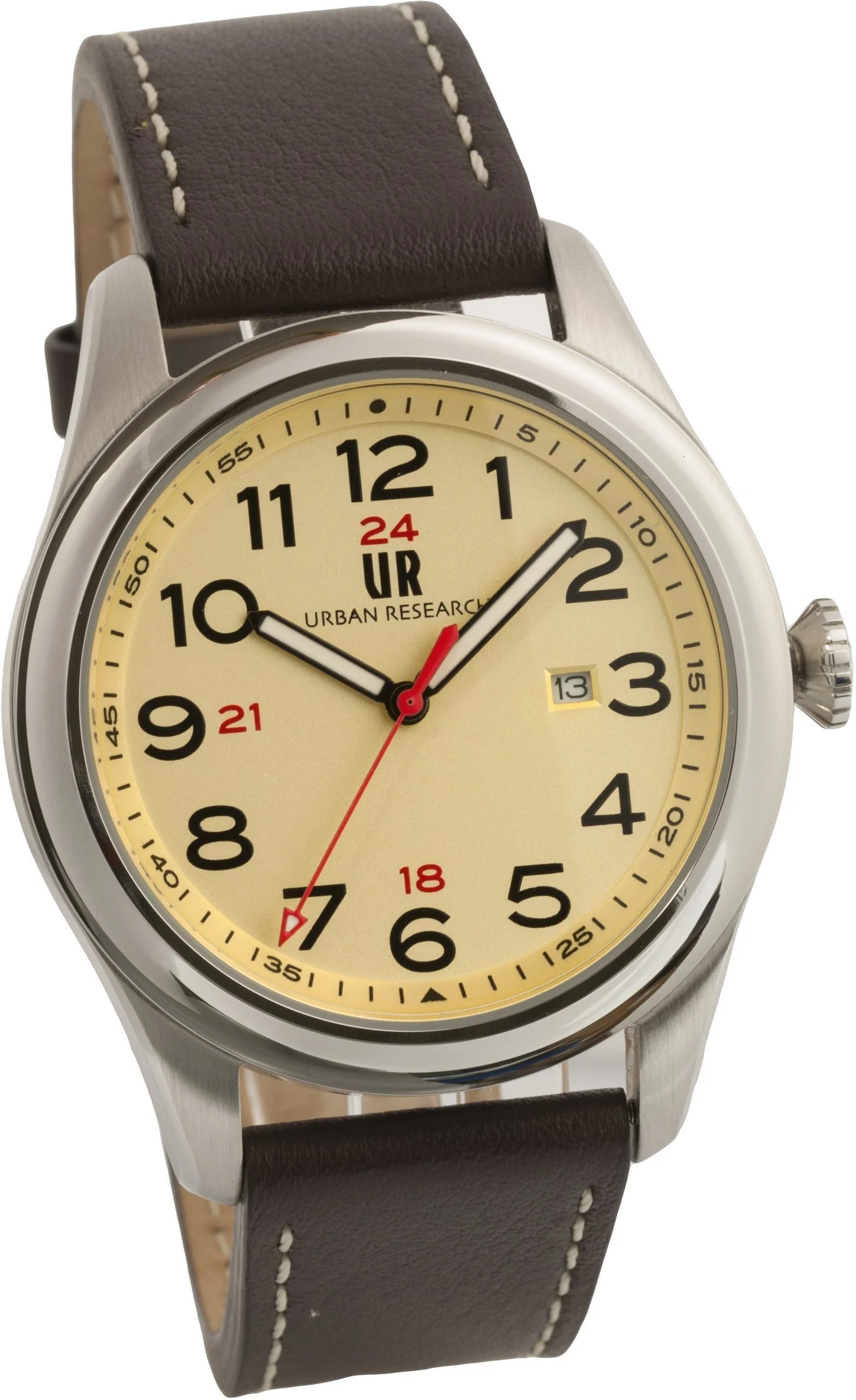 URBAN RESEARCH UR001-03 Men's Cream Dial Quartz Watch