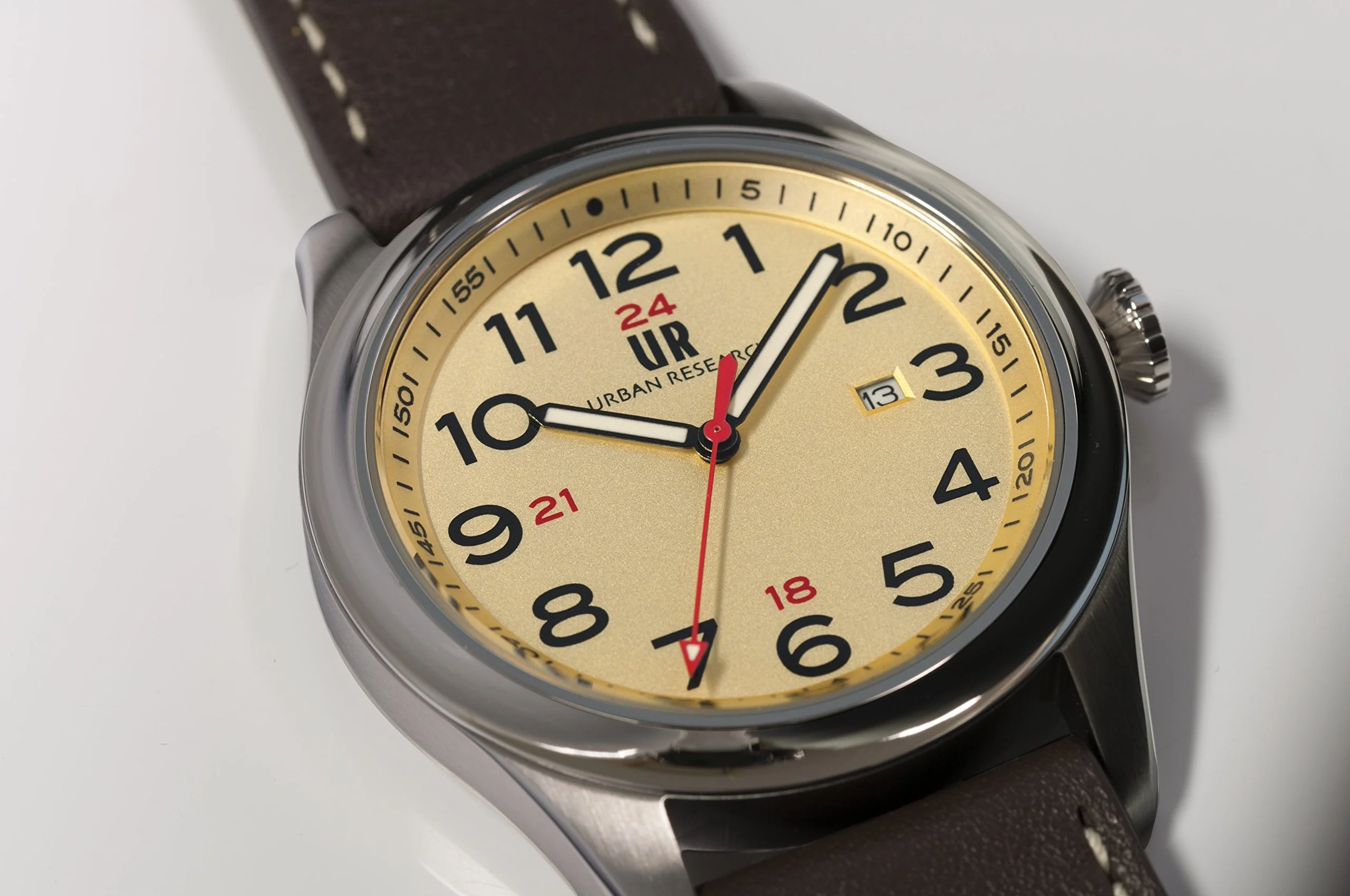 URBAN RESEARCH UR001-03 Men's Cream Dial Quartz Watch - Image 2
