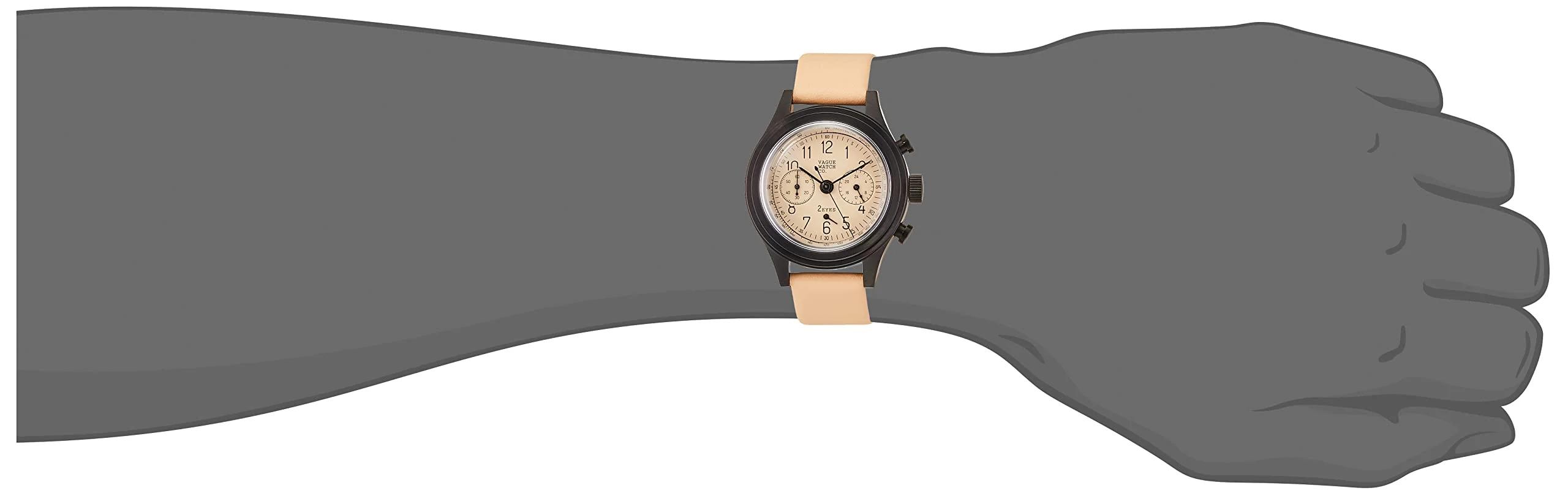 VAGUE WATCH 2EYES Chronograph 2C-L-001 Men's Watch - Image 3