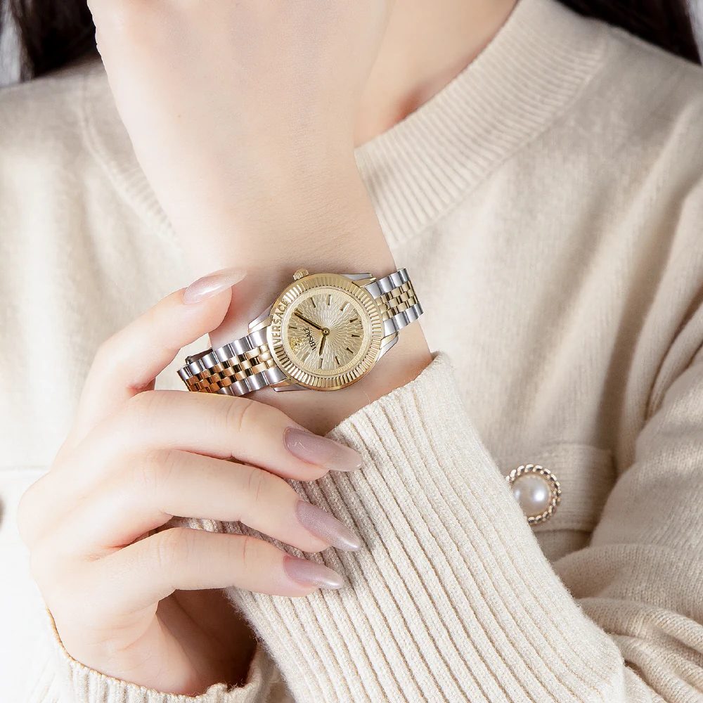 VE9CA0925 GRECA TIME Gold Stainless Steel Water Resistant 2-Year Warranty Elegant Design - Image 10
