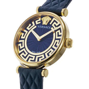 VERSACE VE1CA0223 Elegant Women's Watch 2-Year Warranty Stylish Blue Dial Durable Stainless Steel - Image 3