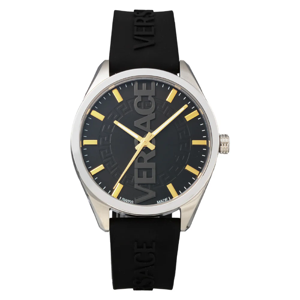 Versace VE3H00723 Luxury Black Watch Water Resistant 2-Year Warranty Stylish Design Durable Materials