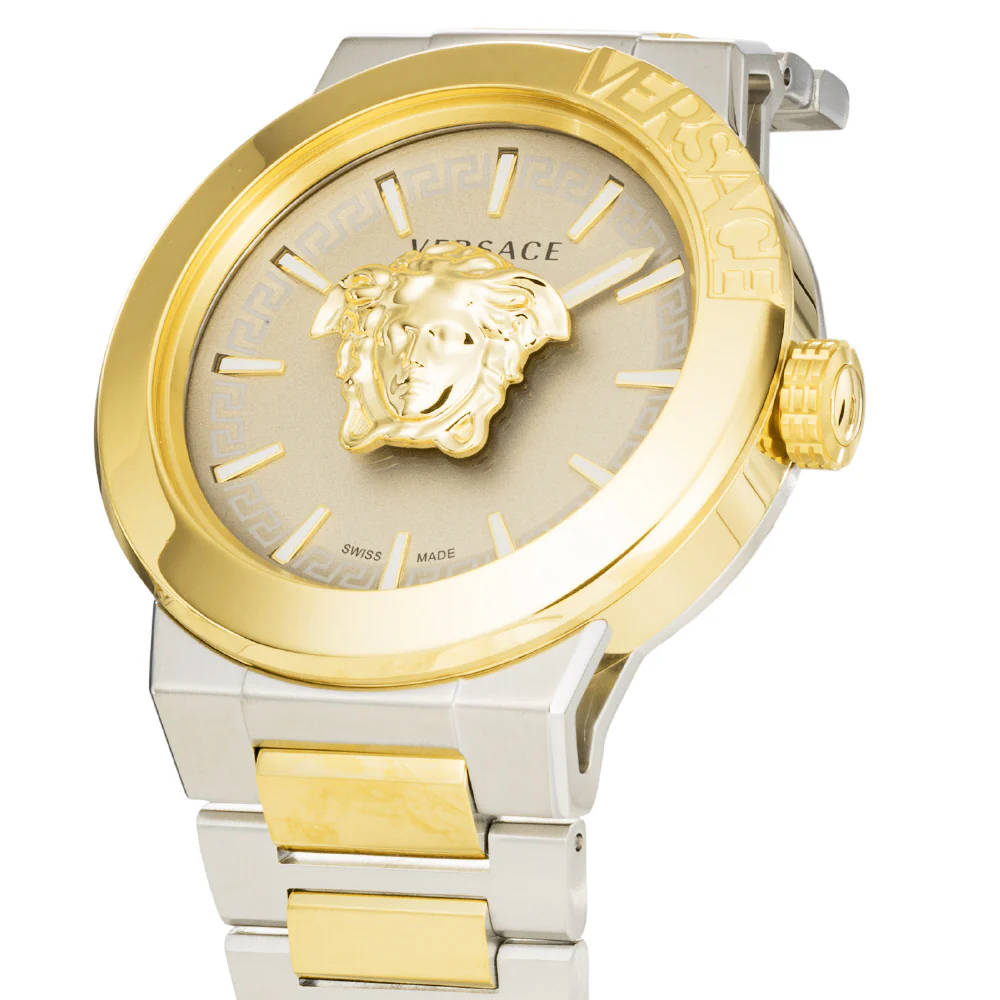 VERSACE VE7E00423 Medusa Infinite Gold 2-Year Warranty Luxury Design Water-Resistant Elegant Style - Image 3