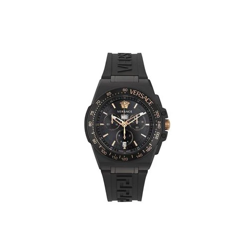 VERSACE VE7H00323 Greca Extreme Black Watch with 2 Year Warranty, Stylish Design, Water Resistant, Luxury Timepiece