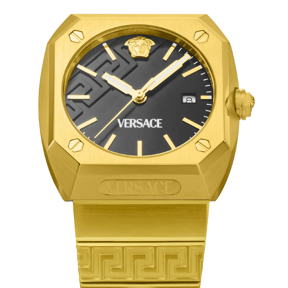VERSACE VE8F00424 Antares Collection Black Dial Stainless Steel Case Water Resistant 2-Year Warranty - Image 4
