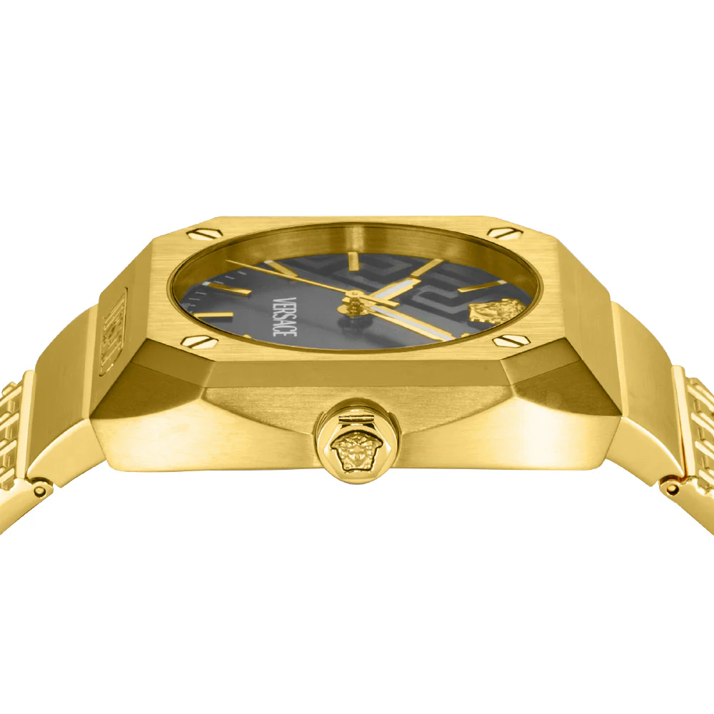 VERSACE VE8F00424 Antares Collection Black Dial Stainless Steel Case Water Resistant 2-Year Warranty - Image 5