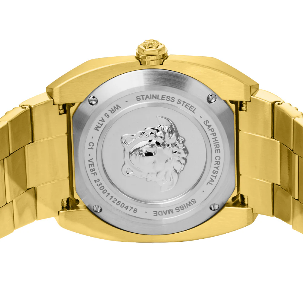 VERSACE VE8F00424 Antares Collection Black Dial Stainless Steel Case Water Resistant 2-Year Warranty - Image 6