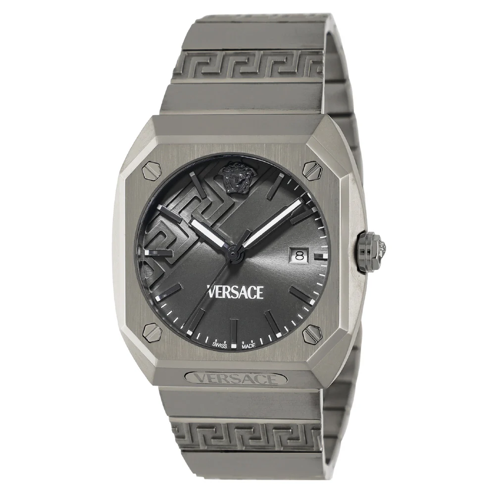 VERSACE VE8F00524 Antares Gray 2-Year Warranty Luxury Design Water Resistant Stylish Timepiece