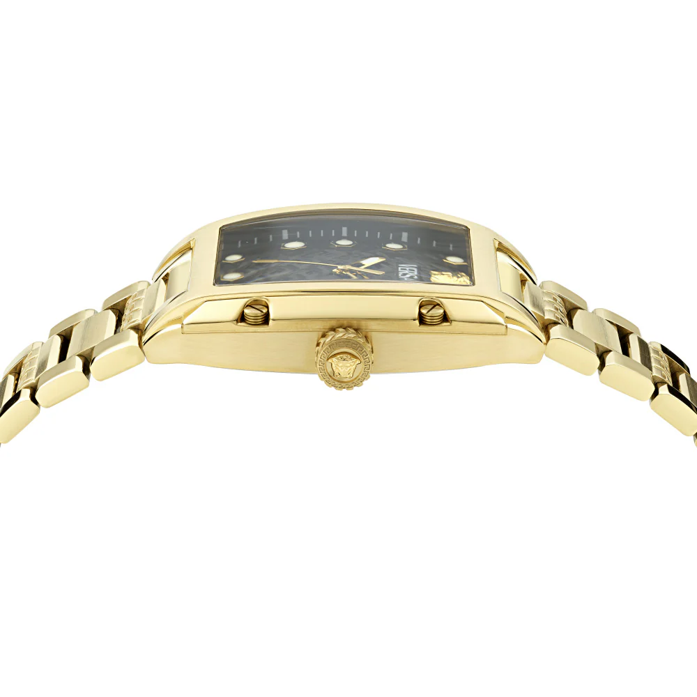 VERSACE VE8K00524 Dominus 2-Year Warranty Black Stainless Steel Water Resistant Stylish Design - Image 2
