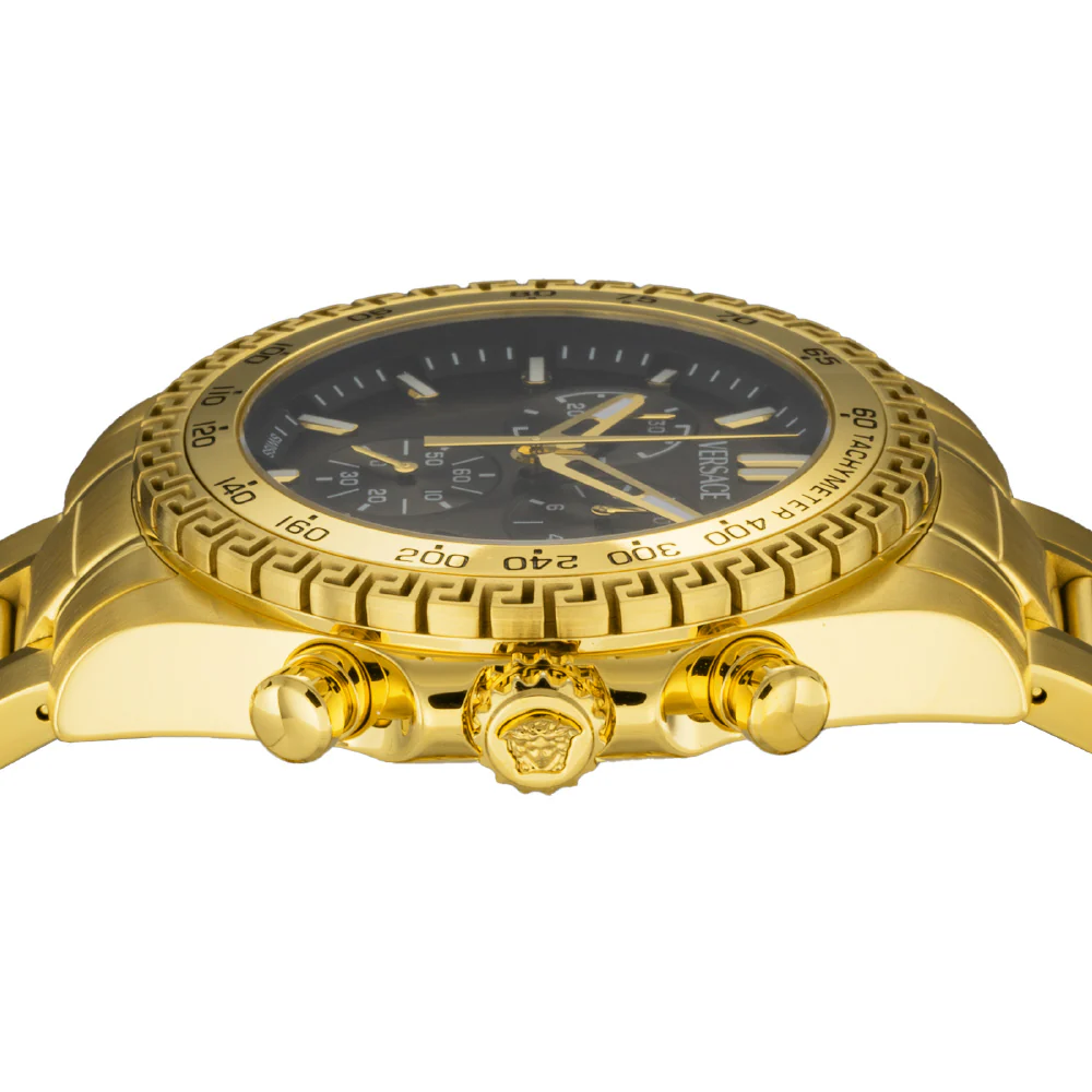 VERSACE VE9K01124 HELLENYIUM 2 Year Warranty Gold Watch with Elegant Design, Water Resistance, and Luxurious Finish - Image 4