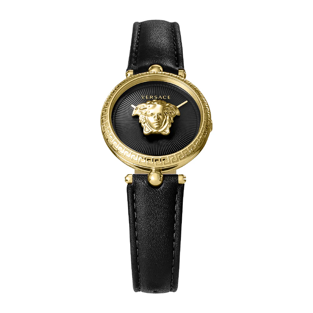 VERSACE VECQ00118 Palazzo Empire Black Luxury Watch 2-Year Warranty Elegant Design Swiss Movement