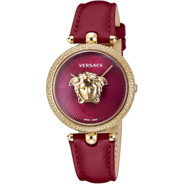 VERSACE VECQ00418 Palazzo Empire Red Watch with 2 Year Warranty Stylish Design Water Resistant Luxury Timepiece