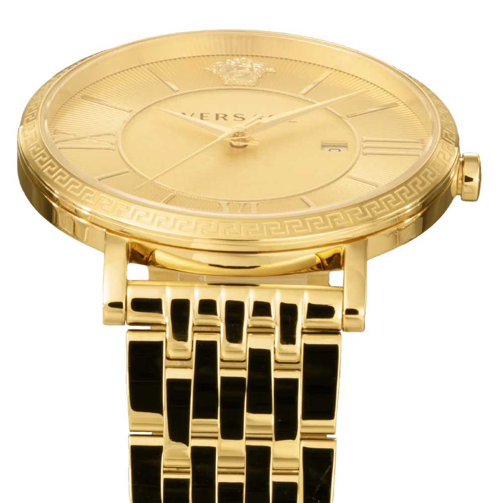 VERSACE VENCA0524 Gold Luxury Watch Water Resistant 2-Year Warranty Elegant Design - Image 4