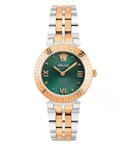VERSACE VEOCA0224 DAPHNIS Green Watch with 2 Year Warranty, Elegant Design, Water Resistant, Perfect for Any Occasion