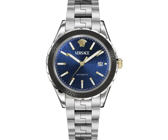 VERSACE VEQCA0424 HELLENYIUM 2 Year Warranty Stylish Blue Watch with Precision Quartz Movement and Water Resistance