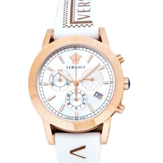 VERSACE VERQ00320 V RACE CHRONO Black Watch with Chronograph Function, 2 Year Warranty, Stylish Design for Everyday Elegance