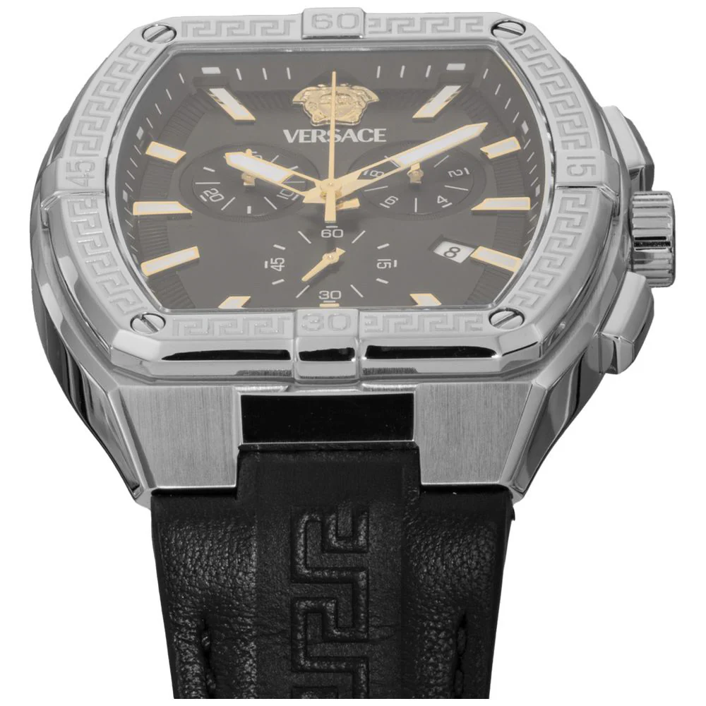 VERSACE VESP00124 Sporty Tonneau Greca Design 2-Year Warranty Black Color Stylish and Durable Timepiece - Image 5