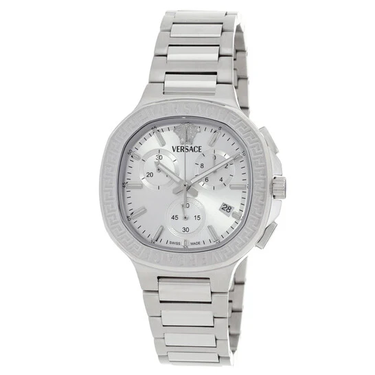 VERSACE VESP00724 Sporty Tonneau Greca Watch with 2 Year Warranty, Stylish Blue Design, and Durable Build for Everyday Elegance