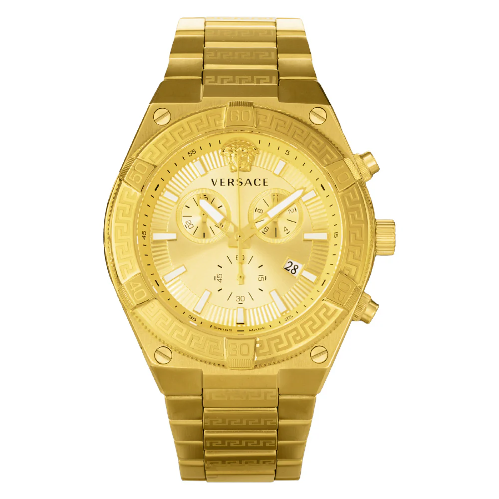 VESO01424 Sporty Greca 2-Year Warranty Gold Stylish Design Durable Construction Water-Resistant