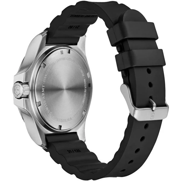 VICTORINOX 241682.1 I.N.O.X. Black 43mm Rubber Strap Swiss Watch with 5 Year Warranty and Durable Waterproof Design - Image 3