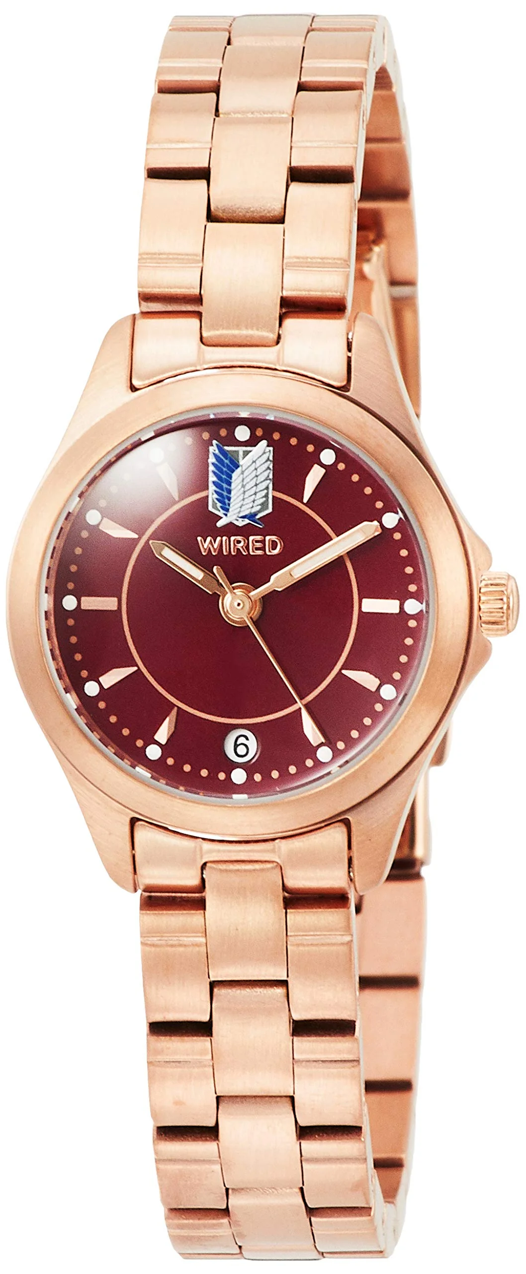 WIRED AGEK740 Attack on Titan Mikasa Quartz Watch