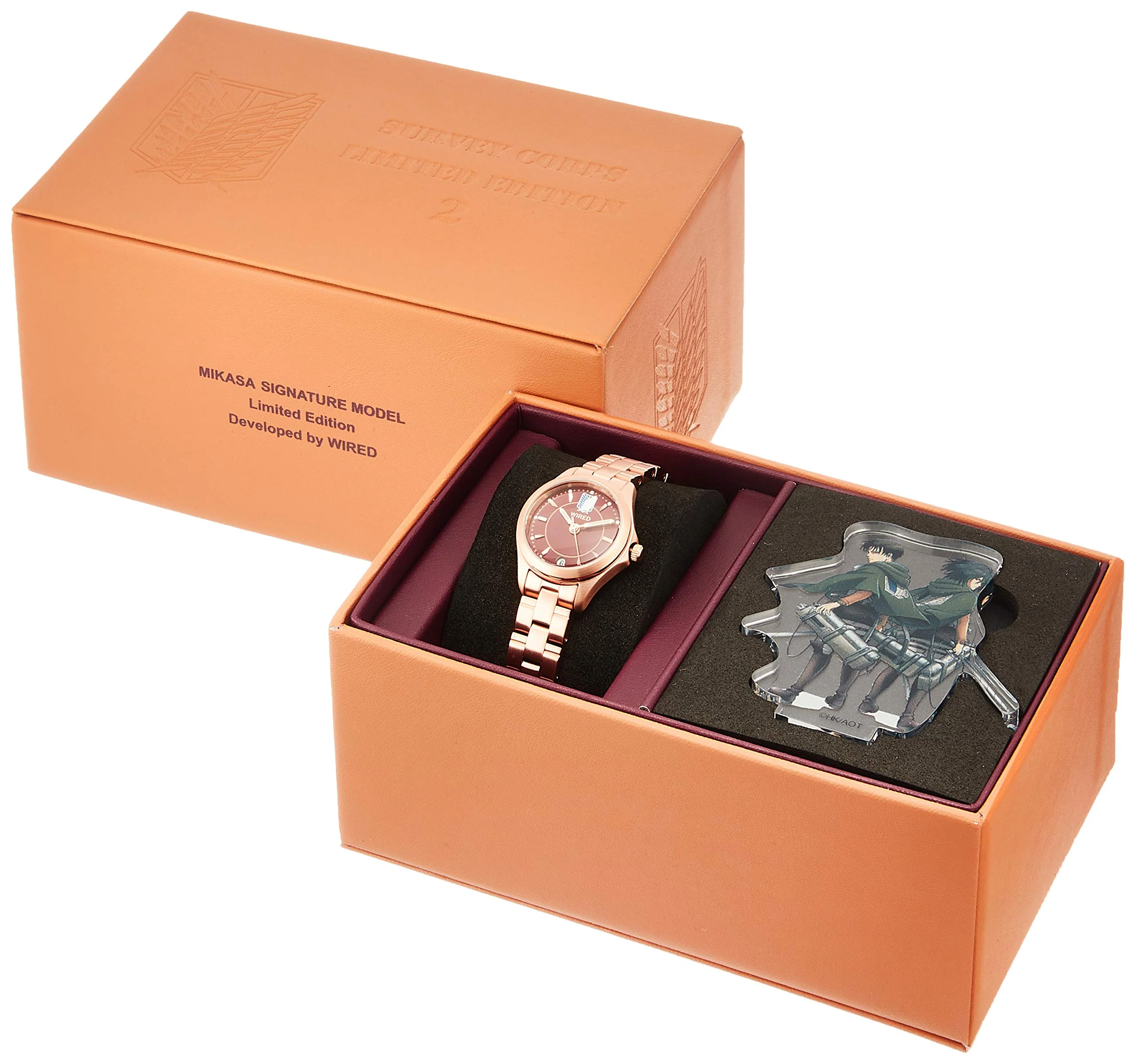 WIRED AGEK740 Attack on Titan Mikasa Quartz Watch - Image 3