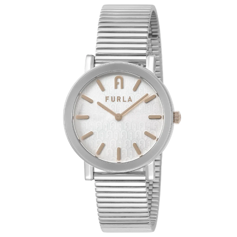 WW00003007L1 FURLA MINIMAL SHAPE Silver 2-Year Warranty Elegant Design Lightweight Stylish