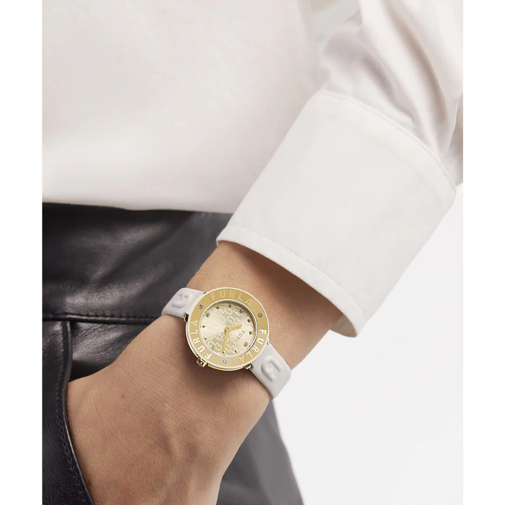 WW00004023L2 FURLA ESSENTIAL Gold White 2-Year Warranty Stylish Design Durable Materials Elegant Timepiece - Image 5