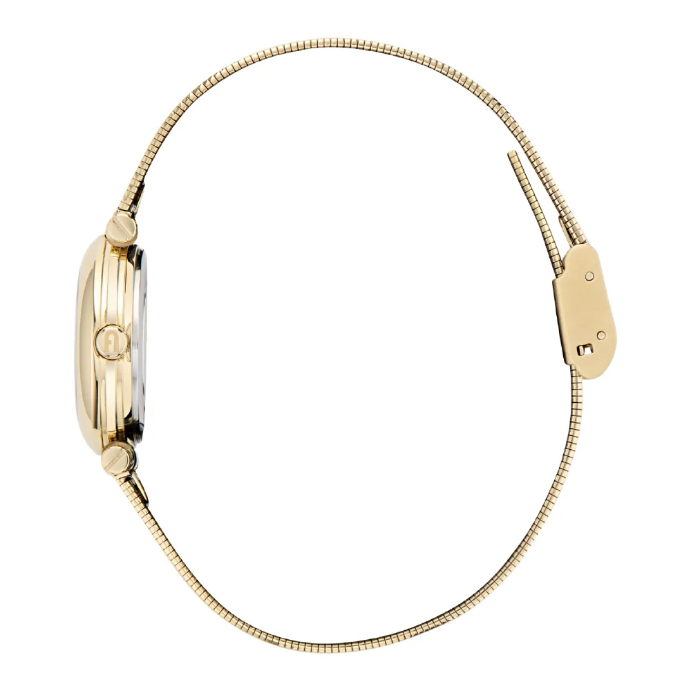 WW00015028L2 FURLA PIUMA Elegant Yellow Gold Design 2-Year Warranty Stylish Women's Watch Authentic - Image 3