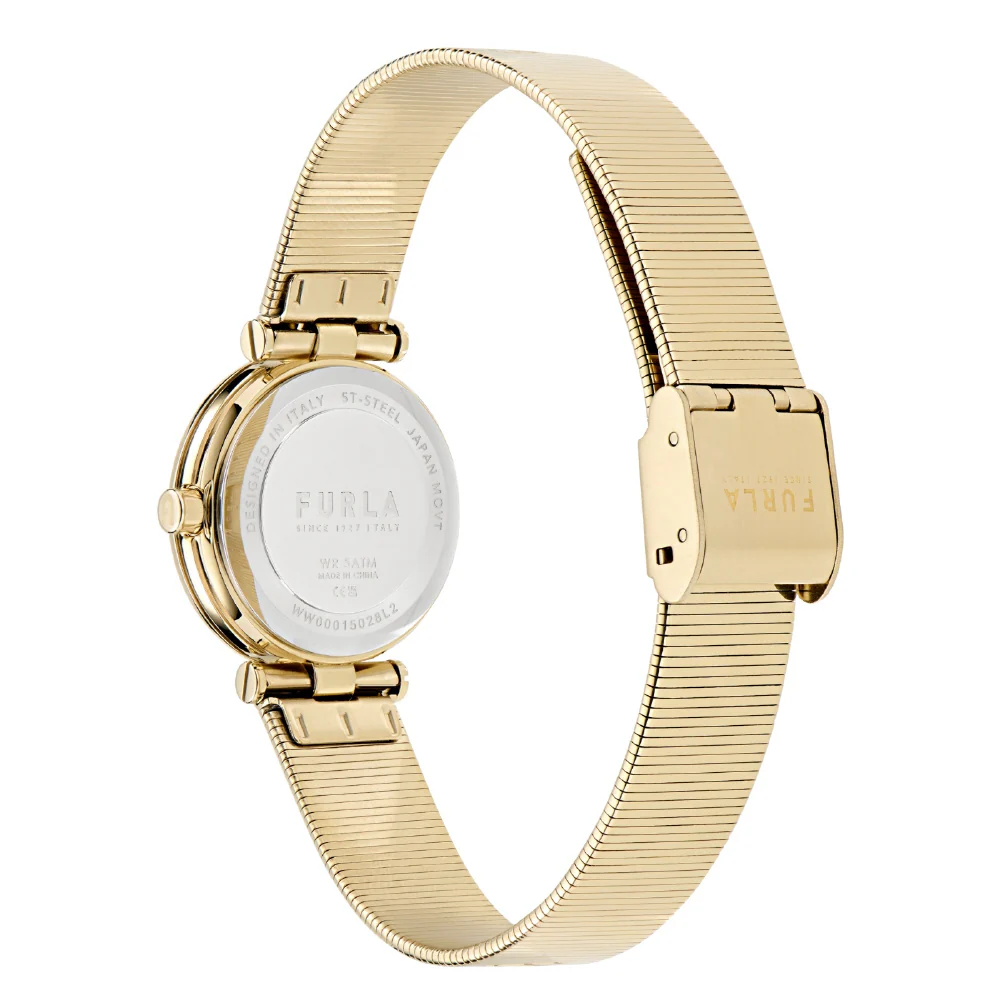 WW00015028L2 FURLA PIUMA Elegant Yellow Gold Design 2-Year Warranty Stylish Women's Watch Authentic - Image 4