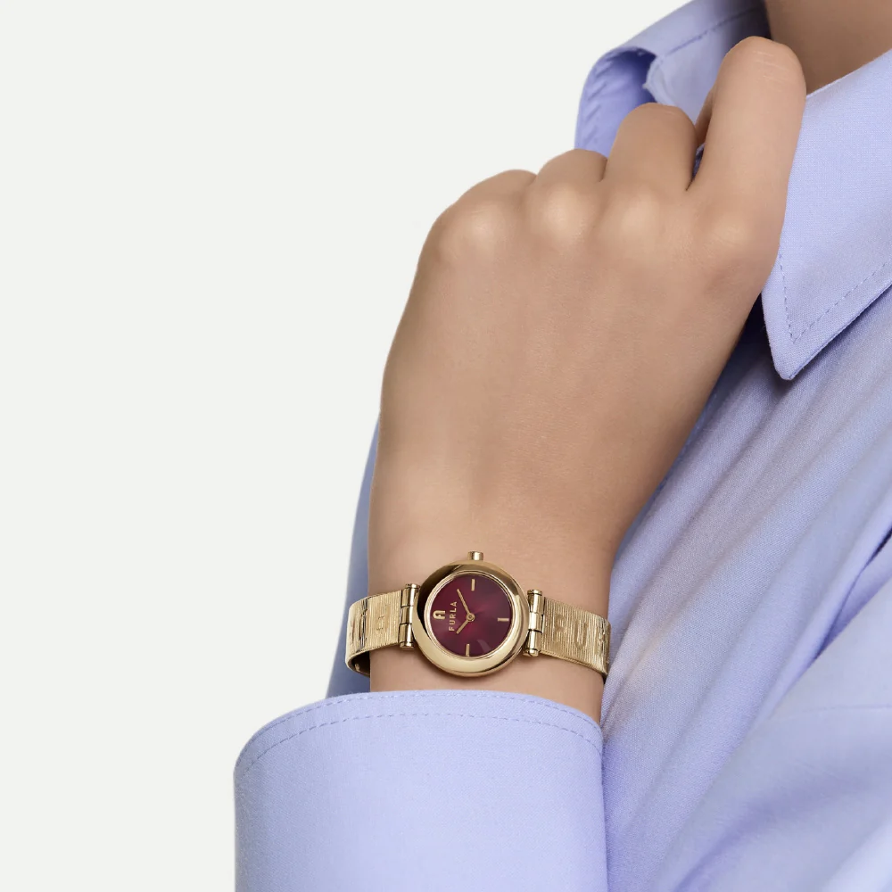 WW00015028L2 FURLA PIUMA Elegant Yellow Gold Design 2-Year Warranty Stylish Women's Watch Authentic - Image 5