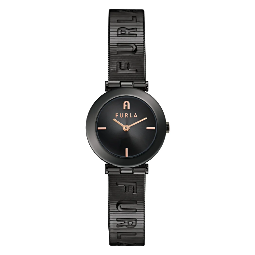 WW00015030L7 FURLA PIUMA Stylish Black Watch 2-Year Warranty Elegant Design Water Resistant