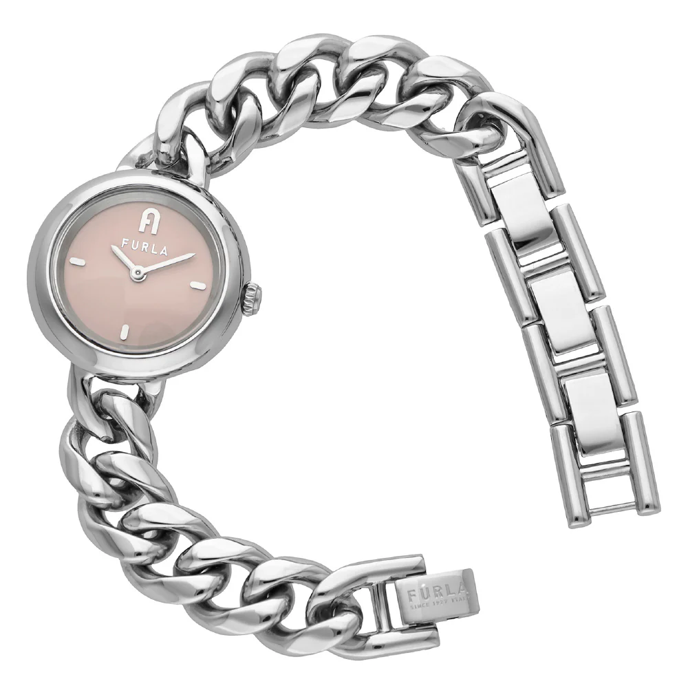 WW00019007L1 FURLA CHAIN ROUND Stylish Pink Design 2-Year Warranty Authentic Quality - Image 4