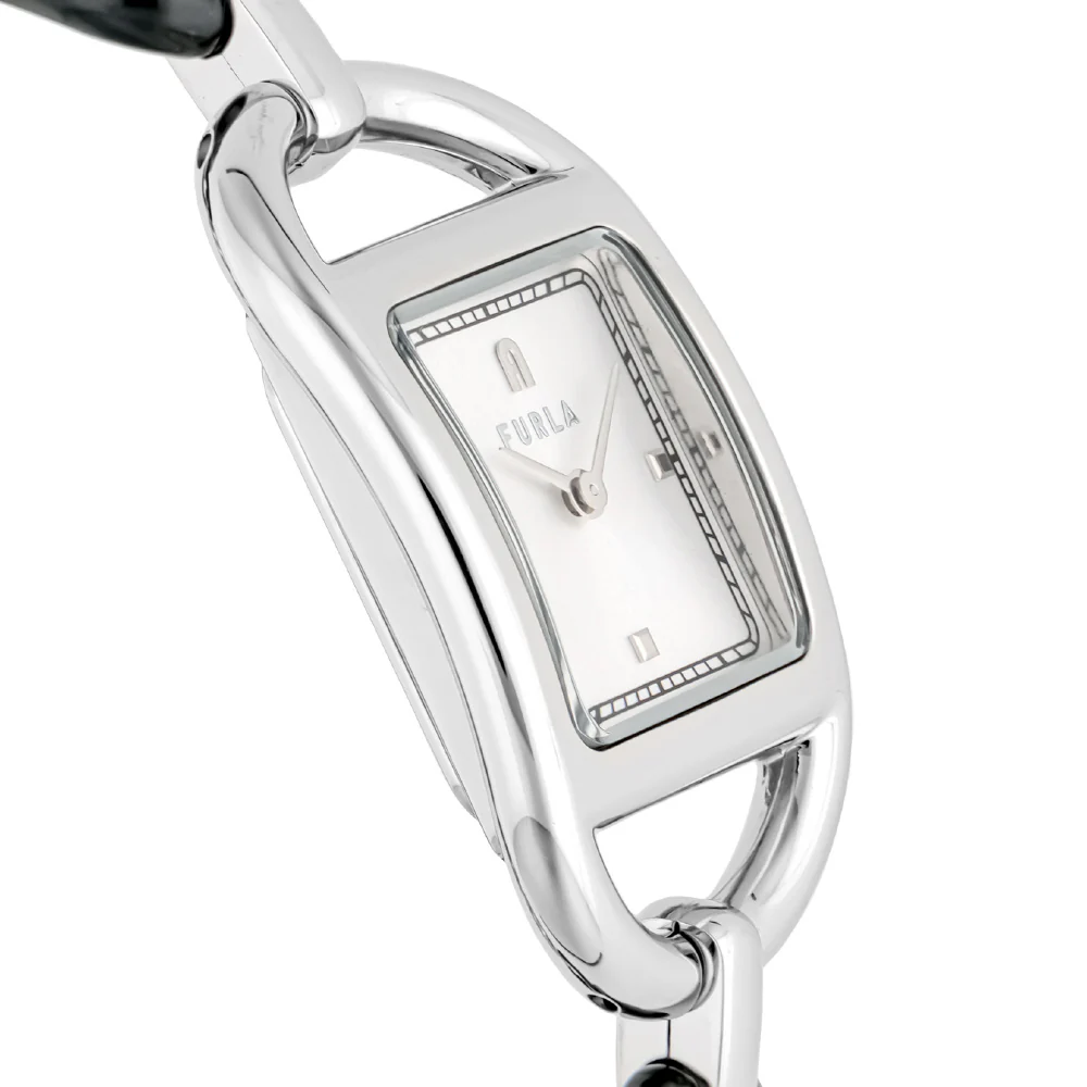 WW00026001L1 FURLA CHAIN SQUARE Silver 2-Year Warranty Authentic Luxury Design Stylish Accessory - Image 2