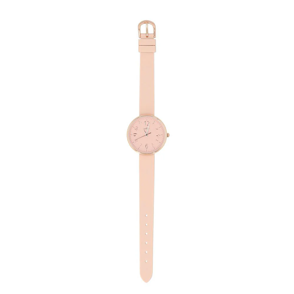 YM079 Stylish Adone Pink Watch - Elegant Design - Japanese Movement - Water Resistant - Comfortable Fit