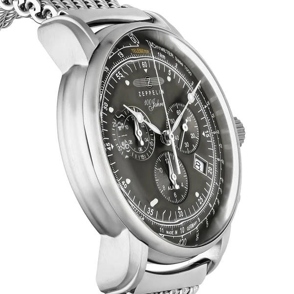 ZEPPELIN 7680 M2 GRY Stylish 38mm Phantom White Ceramic Watch with 5 Year Warranty and Water Resistance for Everyday Elegance - Image 3