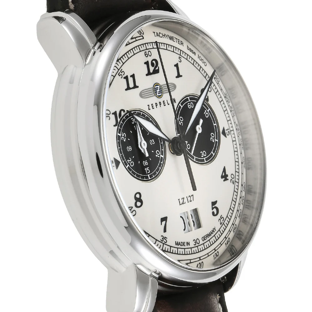 ZEPPELIN 86845 LZ127 Graf Zeppelin White Authentic Timepiece with 2 Year Warranty and Elegant Design for Timeless Style - Image 2
