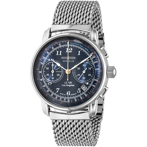 ZEPPELIN LZ126 Elegant Design Automatic Movement Water Resistant 2-Year Warranty Genuine Leather Strap - Image 3